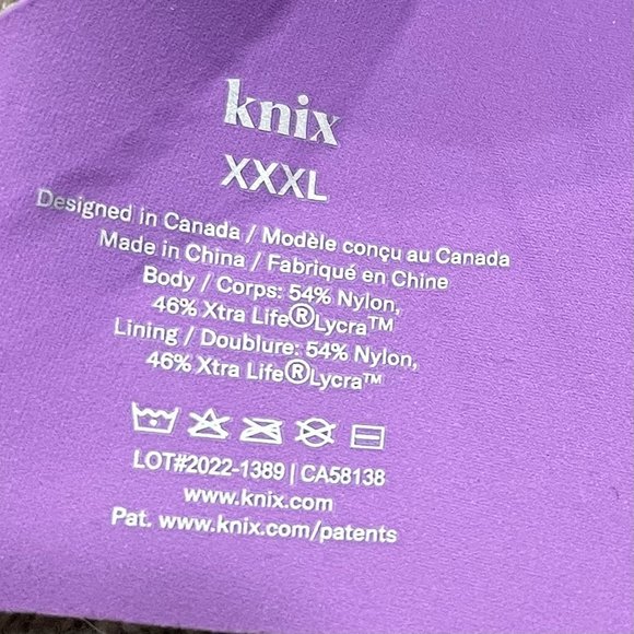 Knix Limited Edition WingWoman Contour Bra in Violet Magnolia, Size‎ 3XL - Picture 6 of 6